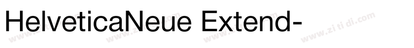 HelveticaNeue Extend字体转换